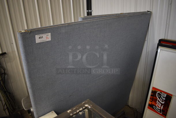 2 Cubicle Wall Pieces. 43x2x65, 62x2x65. 2 Times Your Bid! - Image 3 of 4