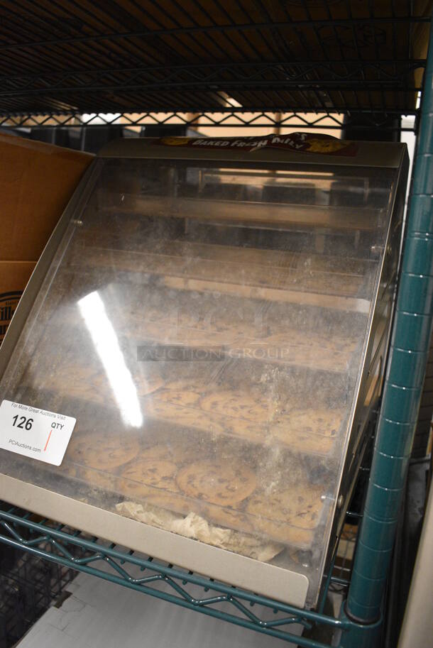 Brown Metal Countertop Cookie Merchandiser. 16x18x17 - Image 3 of 3