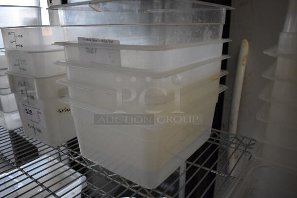 5 Clear Poly 1/2 Size Drop In Bins. 1/2x6. 5 Times Your Bid! - Image 2 of 6