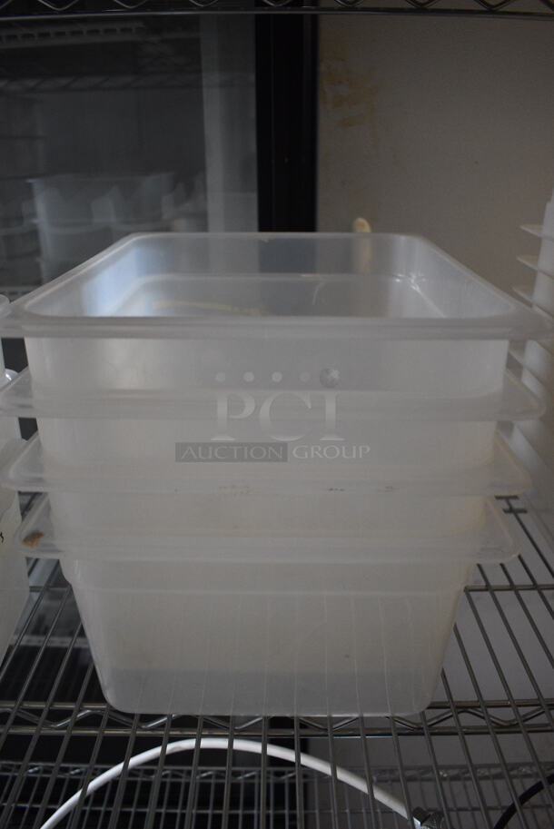 5 Clear Poly 1/2 Size Drop In Bins. 1/2x6. 5 Times Your Bid! - Image 3 of 6
