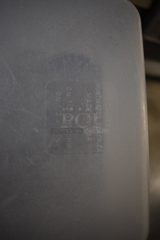 5 Clear Poly 1/2 Size Drop In Bins. 1/2x6. 5 Times Your Bid! - Image 5 of 6