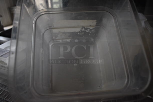 5 Clear Poly Containers. 7x7x7. 5 Times Your Bid! - Image 4 of 4