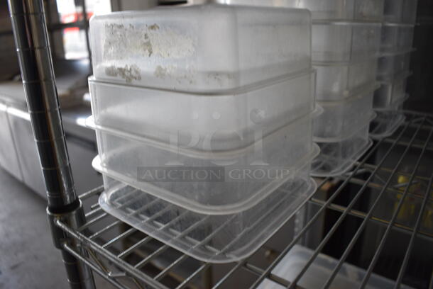 13 Clear Poly Containers. 7x7x4. 13 Times Your Bid! - Image 3 of 4