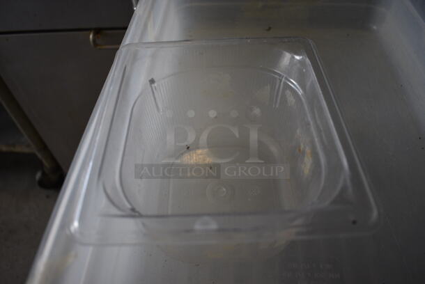 3 Various Clear Poly Drop In Bins. 1/1x4, 1/6x4. 3 Times Your Bid! - Image 3 of 3
