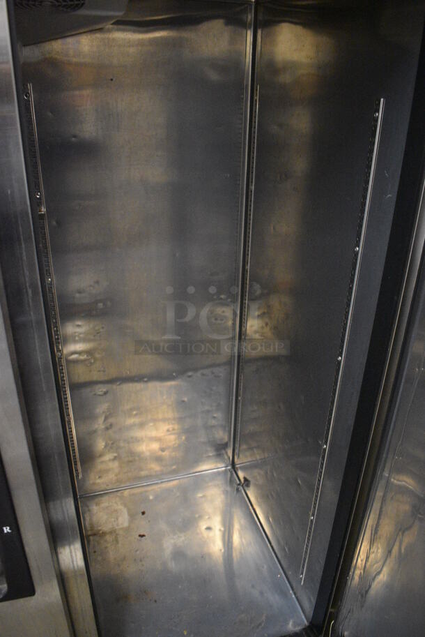 GREAT! Everest Model ESR2 Stainless Steel Commercial 2 Door Reach In Cooler on Commercial Casters. 115 Volts, 1 Phase. 50x32x79. Tested and Working! - Image 6 of 6