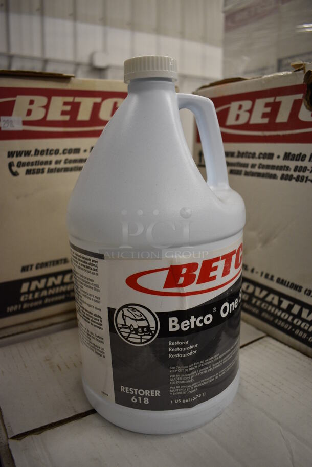 5 BOXES OF BRAND NEW! Betco One Step Restorer. 4 Jugs In Each Box. 6x6x12. 5 Times Your Bid! - Image 2 of 4
