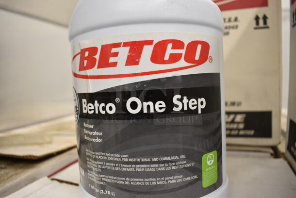 5 BOXES OF BRAND NEW! Betco One Step Restorer. 4 Jugs In Each Box. 6x6x12. 5 Times Your Bid! - Image 4 of 4