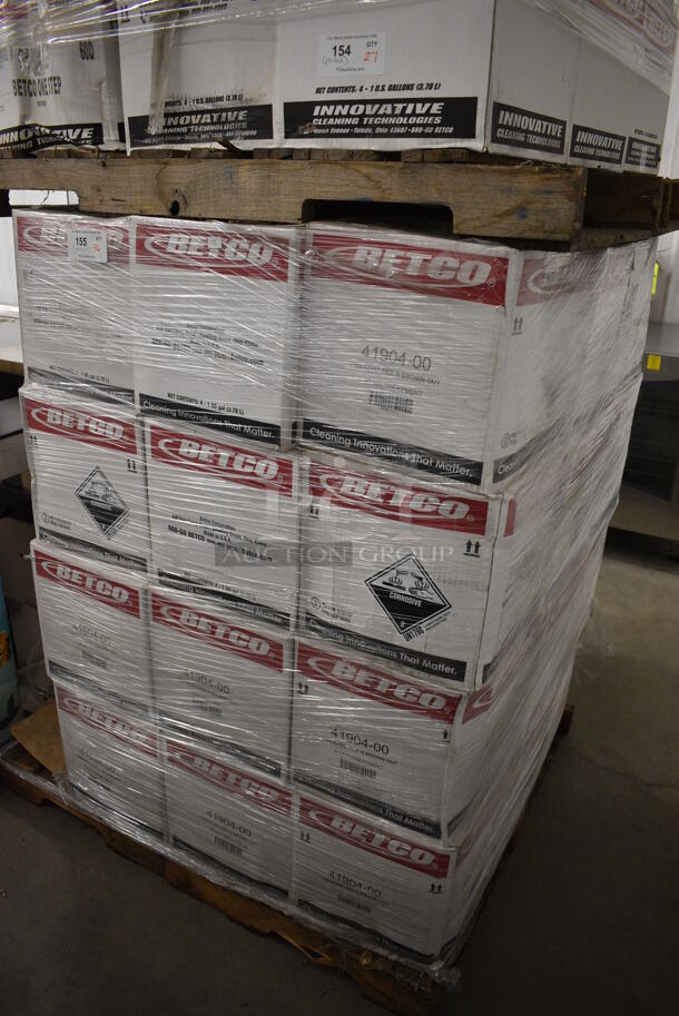 ENTIRE PALLET of 36 BOXES OF BRAND NEW! Betco One Step Restorer. 4 Jugs In Each Box. 6x6x12. 36 Times Your Bid!