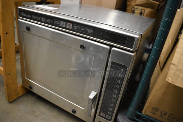 NICE! Amana Stainless Steel Commercial Countertop Electric Powered Convection Oven. 19x23x18 - Image 2 of 4