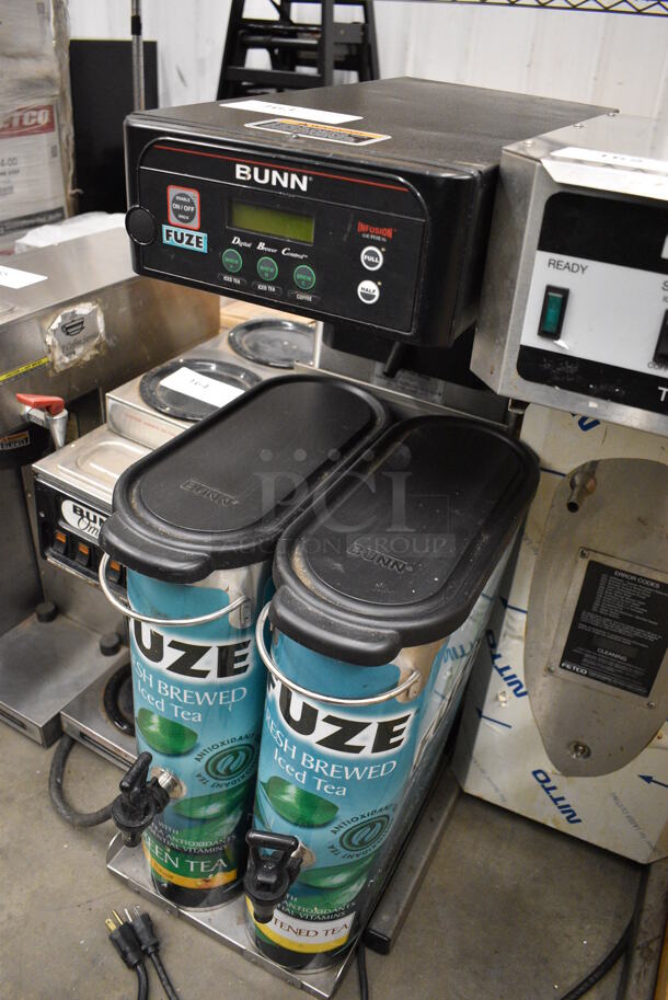 NICE! 2009 Bunn Model ITCB-DV Stainless Steel Commercial Countertop Iced Tea Machine w/ 2 Beverage Holder Dispensers. 120 Volts, 1 Phase. 10x24x34 - Image 2 of 5