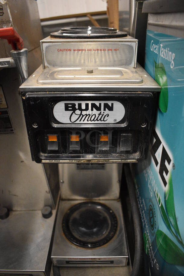 NICE! Bunn Stainless Steel Commercial Countertop 3 Burner Coffee Machine. 8x18x21
