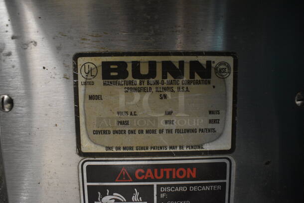 NICE! Bunn Stainless Steel Commercial Countertop 3 Burner Coffee Machine. 8x18x21 - Image 5 of 5