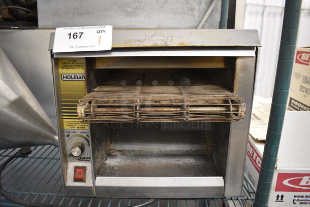 NICE! Holman Model EZ10 Stainless Steel Commercial Countertop Electric Conveyor Toaster Oven. 120 Volts, 1 Phase. 14x16x13. Tested and Does Not Power On - Image 1 of 4