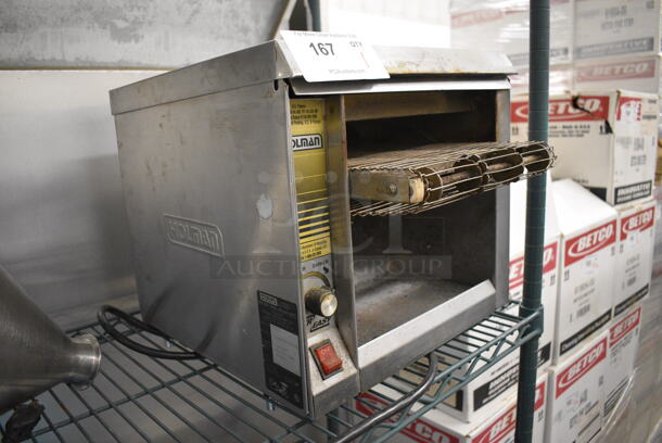 NICE! Holman Model EZ10 Stainless Steel Commercial Countertop Electric Conveyor Toaster Oven. 120 Volts, 1 Phase. 14x16x13. Tested and Does Not Power On - Image 2 of 4