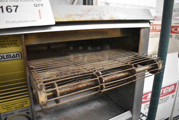 NICE! Holman Model EZ10 Stainless Steel Commercial Countertop Electric Conveyor Toaster Oven. 120 Volts, 1 Phase. 14x16x13. Tested and Does Not Power On - Image 4 of 4