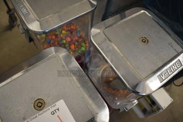 Metal Floor Style 2 Well Coin Operated Candy Dispenser. Does Not Come w/ Key. 18x14x41 - Image 4 of 4