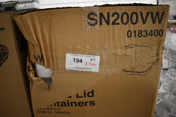 2 Boxes of Large Hinged Lid Containers. 2 Times Your Bid! - Image 2 of 3