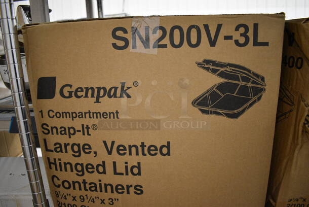 2 Boxes of Large Hinged Lid Containers. 2 Times Your Bid! - Image 3 of 3