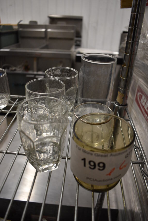6 Various Glasses. Includes 3x3x3. 6 Times Your Bid! - Image 1 of 3