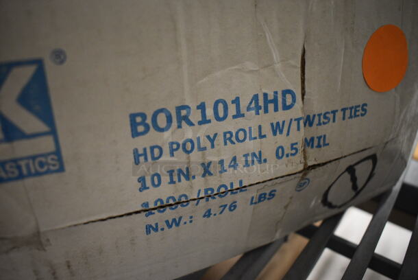 ALL ONE MONEY! Lot of Poly Roll w/ Twist Ties! - Image 2 of 3