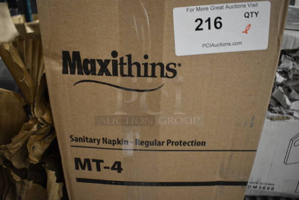 Box of Maxithins Sanitary Napkins - Image 2 of 2