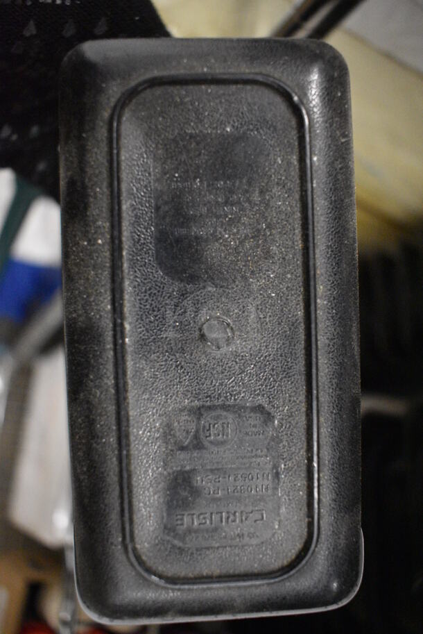 11 Black Poly 1/9 Size Drop In Bins. 1/9x4. 11 Times Your Bid! - Image 3 of 3
