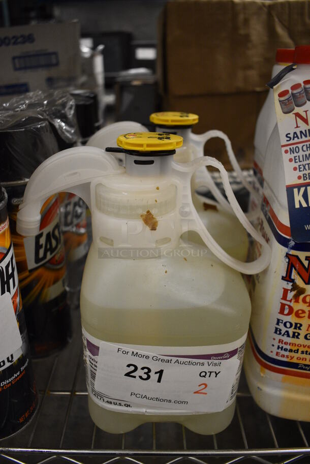 2 Diversey Concentrate Jugs. 7x4x10. 2 Times Your Bid!