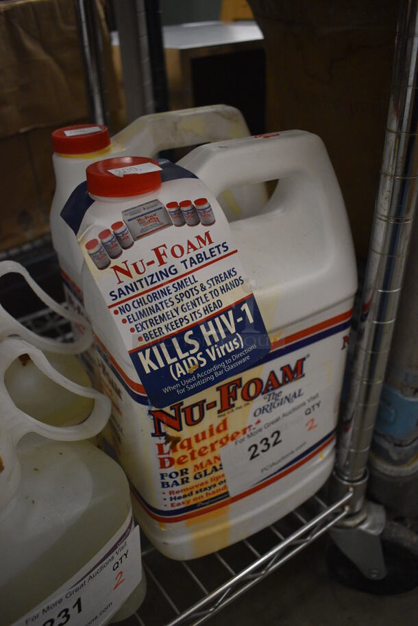 2 Nu Foam Liquid Detergent Jugs. 7x12x12. 2 Times Your Bid! - Image 3 of 4
