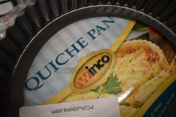 2 Metal Round Quiche Baking Pans. Missing 1 Base. 10x10x2. 2 Times Your Bid! - Image 2 of 2