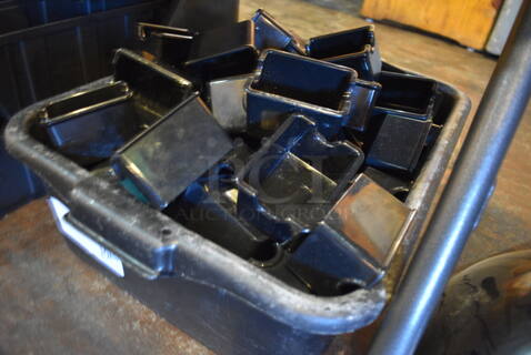 ALL ONE MONEY! Lot of Black Poly Sugar Caddies! 3.5x2.5x2