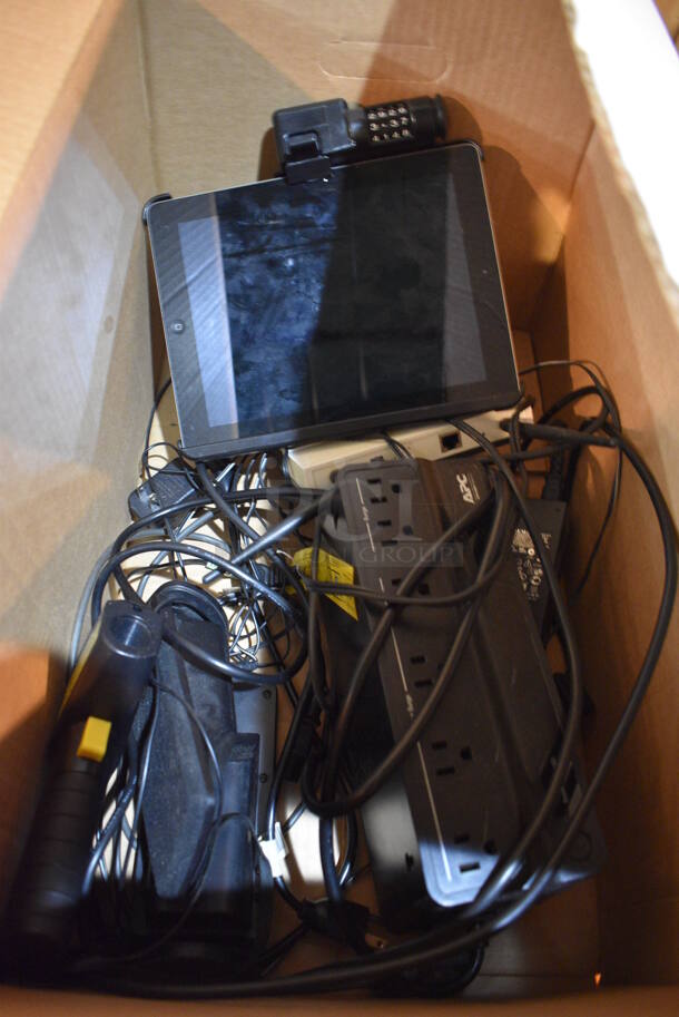 ALL ONE MONEY! Lot of Various Electronics Including POS Tablet, Uninterruptible Power Supply! - Image 1 of 4