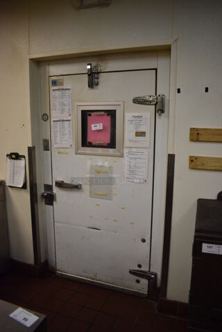 2 FANTASTIC! Imperial Walk In Boxes That Make Up One Walk Through Combo Box w/ 2 Condensers and 2 Compressors. Does Not Include Contents. BUYER MUST REMOVE. Cooler: 22'x12'x8'. Freezer: 12'x7.5'x7.5'. 2 Times Your Bid! Unit Was Working When Restaurant Closed!