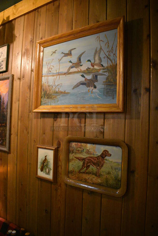 ALL ONE MONEY! Lot of Various Wall Decorations Including Cabins Sign, Various Duck / Bird Pictures, Rush View Cottage Sign, 2 Birdhouses, Camp Fire Coffee Sign! BUYER MUST REMOVE - Image 5 of 7