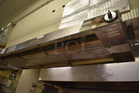 APW Wyott Stainless Steel Commercial Warming Strip. BUYER MUST REMOVE. 48x15x3