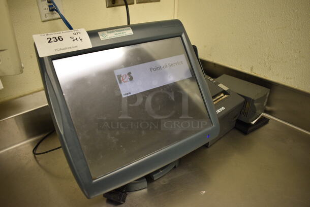 ALL ONE MONEY! Lot of 15" POS System Monitor, Epson Model M129H Receipt Printer and ONEAC Model ABC100-11 Power Conditioner! - Image 2 of 6