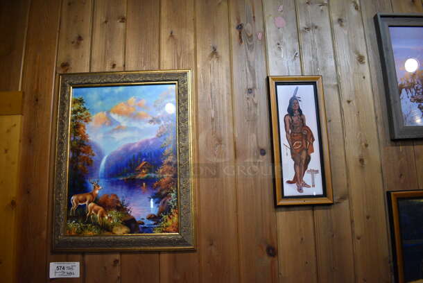 ALL ONE MONEY! Lot of Various Wall Decorations Including Various Pictures, Coca Cola Advertisement, Scenery and Hunters! BUYER MUST REMOVE - Image 2 of 7