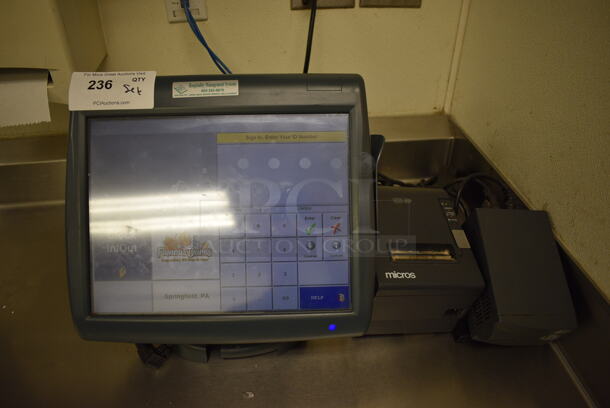 ALL ONE MONEY! Lot of 15" POS System Monitor, Epson Model M129H Receipt Printer and ONEAC Model ABC100-11 Power Conditioner! - Image 6 of 6