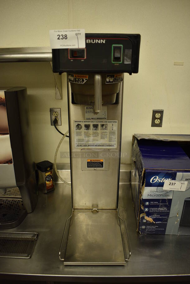 NICE! 2012 Bunn Model TB3Q Stainless Steel Commercial Countertop Iced Tea Machine. 120 Volts, 1 Phase. 12x22x34. Unit Was Working When Restaurant Closed!