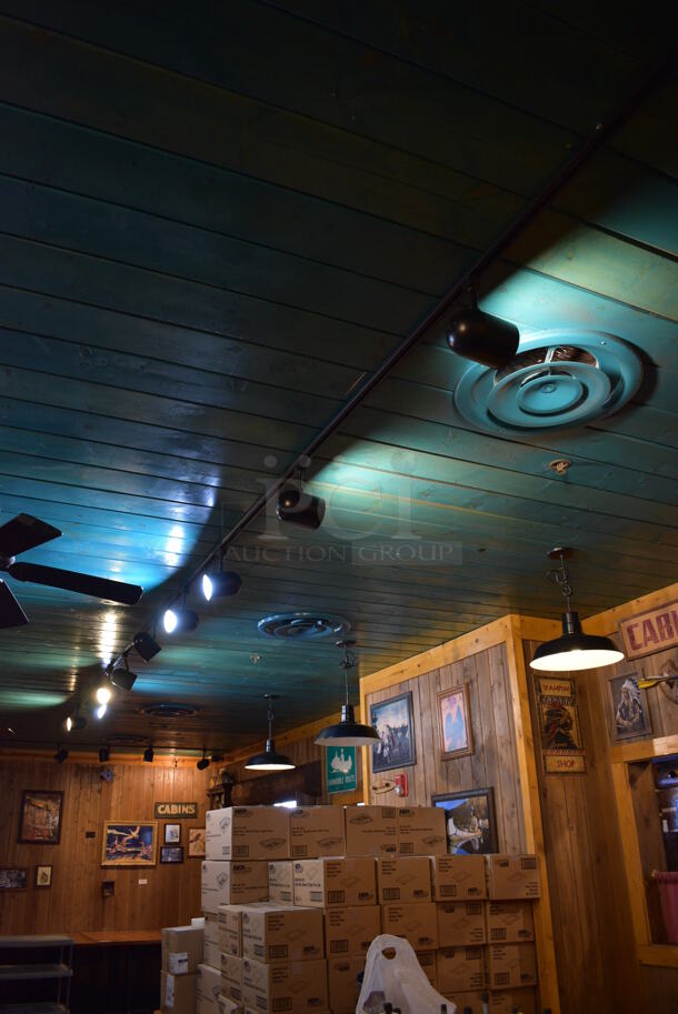 36 Track Lights on 6 Metal Strips. BUYER MUST REMOVE. 36 Times Your Bid! - Image 3 of 3