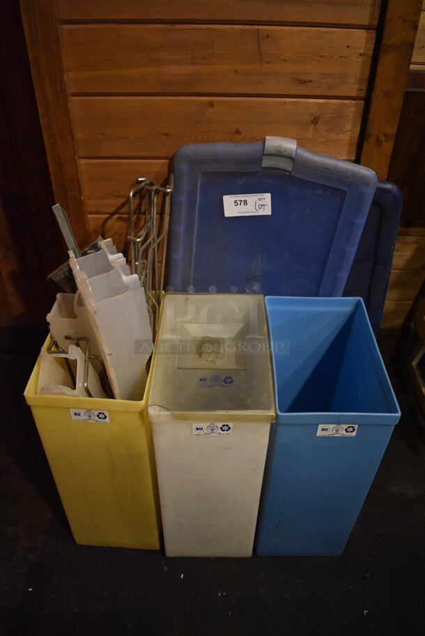 ALL ONE MONEY! Lot of Various Items in 3 Poly Ingredient Bins! - Image 1 of 3