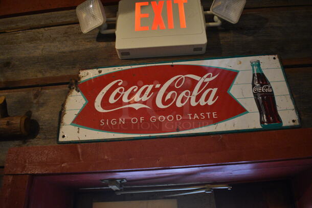 ALL ONE MONEY! Lot of Wall Decor; Picnic Baskets, Framed Pictures, Royal Crown Cola Sign, Chris and Craft Motorboats Sign, Coca Cola Sign and Box! BUYER MUST REMOVE - Image 3 of 6
