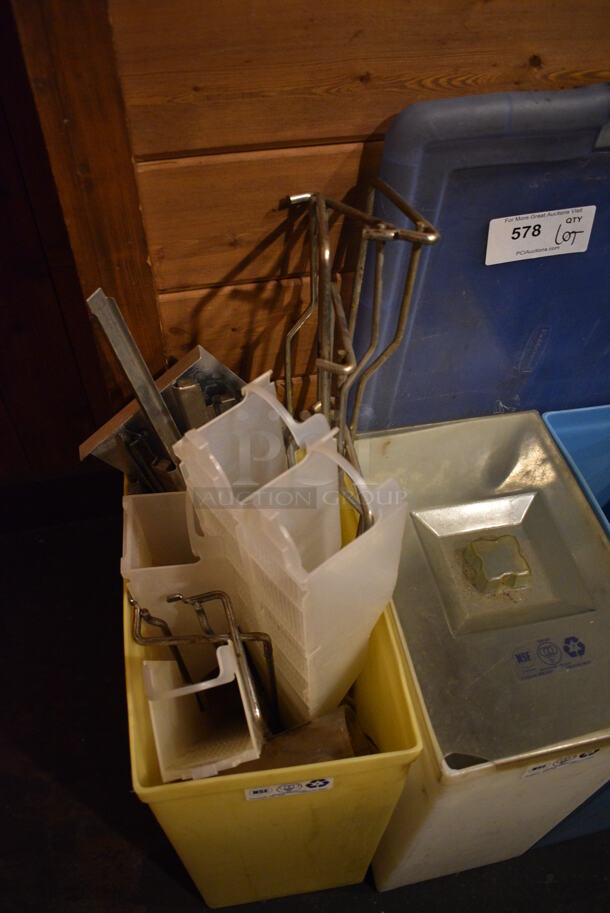 ALL ONE MONEY! Lot of Various Items in 3 Poly Ingredient Bins! - Image 3 of 3