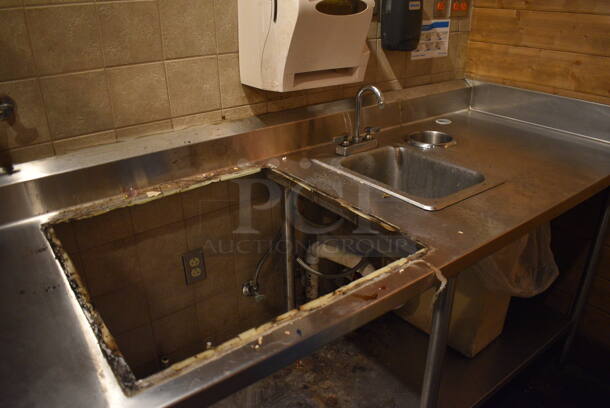 Stainless Steel Soda Station w/ Undershelf. BUYER MUST REMOVE. 78x30x42 - Image 2 of 3