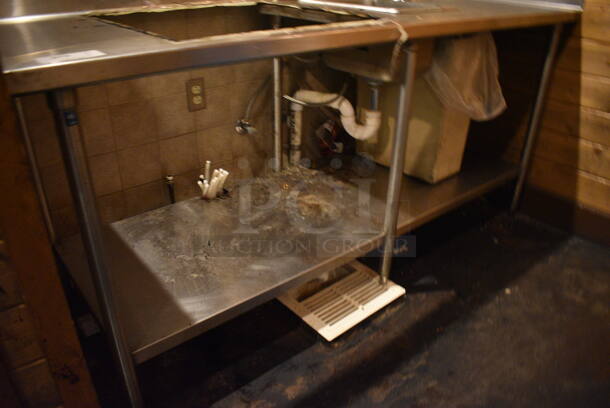 Stainless Steel Soda Station w/ Undershelf. BUYER MUST REMOVE. 78x30x42 - Image 3 of 3