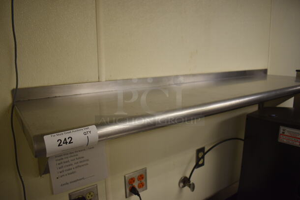 Stainless Steel Wall Mount Shelf. BUYER MUST REMOVE. 60x15x12 - Image 2 of 2