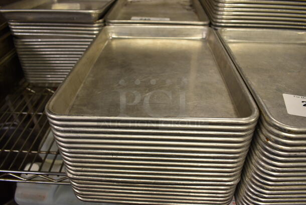 27 Metal 1/4 Size Baking Pans. 9.5x13x1. 27 Times Your Bid! - Image 1 of 2