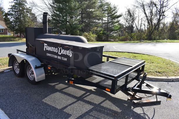 Cookers and Grills Metal Commercial Bar-B-Que Smoker Trailer. VIN ASN59987DEL. See Lot 12 For Additional Pictures! - Image 1 of 12