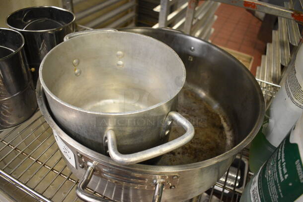 2 Metal Stock Pots. 20x16.5x6, 14x9.5x7.5. 2 Times Your Bid! - Image 2 of 3