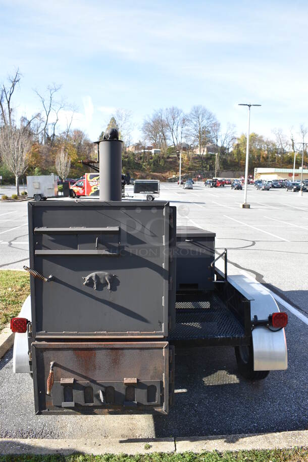 Cookers and Grills Metal Commercial Bar-B-Que Smoker Trailer. VIN ASN59987DEL. See Lot 12 For Additional Pictures! - Image 10 of 12