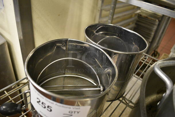 2 Metal Sifters. 8x6.5x7. 2 Times Your Bid! - Image 2 of 3